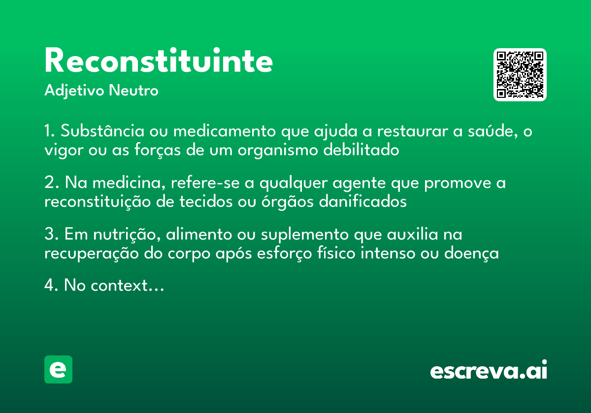 reconstituinte