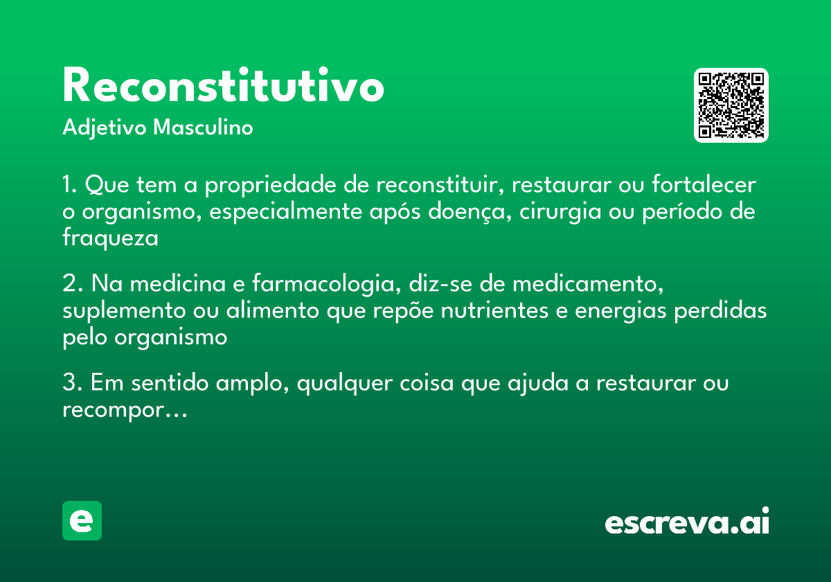 reconstitutivo