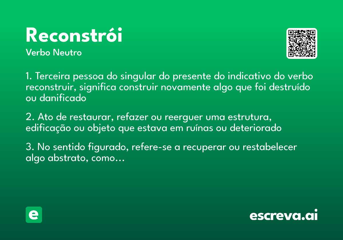 reconstrói