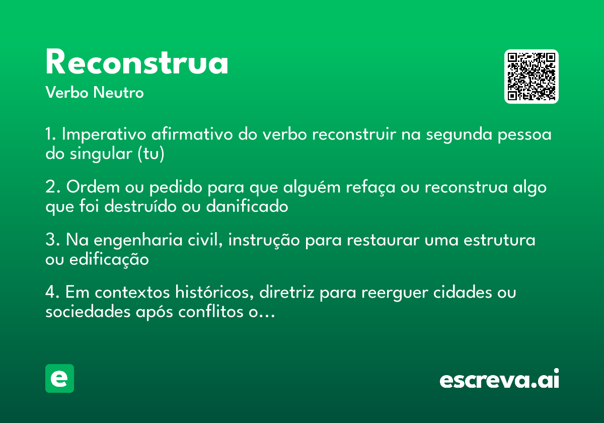 reconstrua