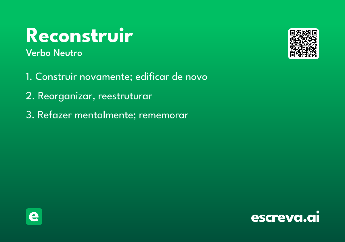 reconstruir
