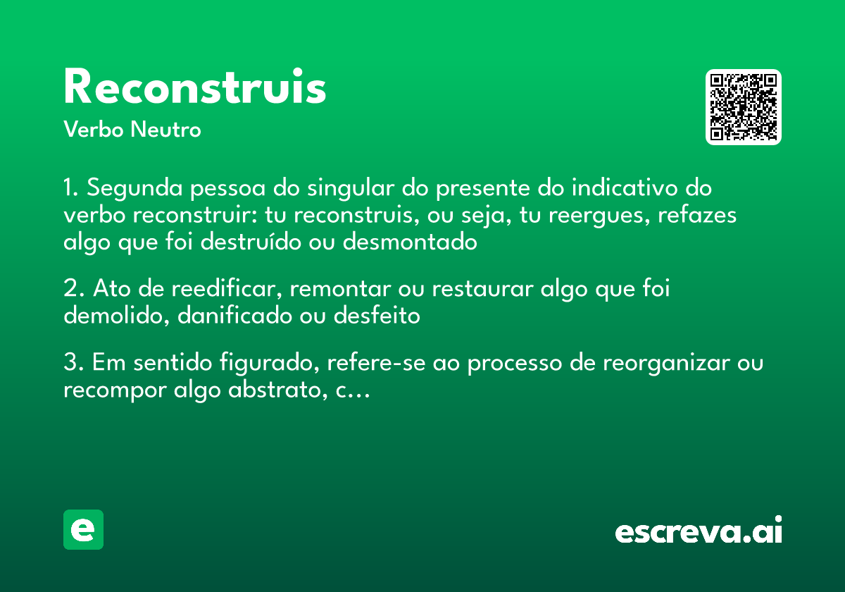 reconstruis