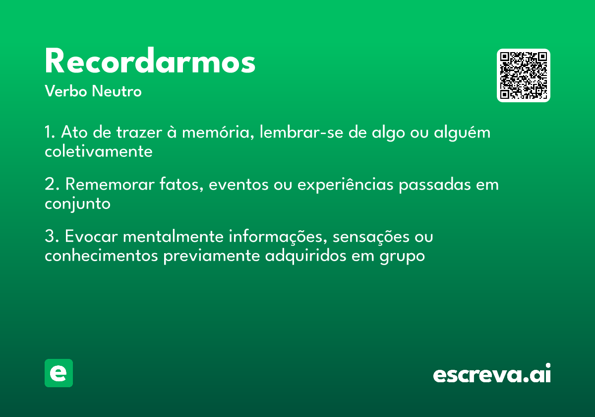 recordarmos