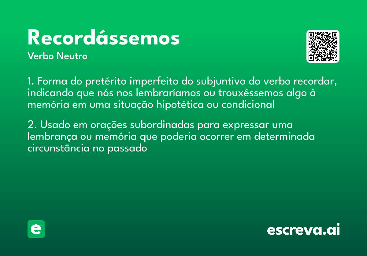recordássemos