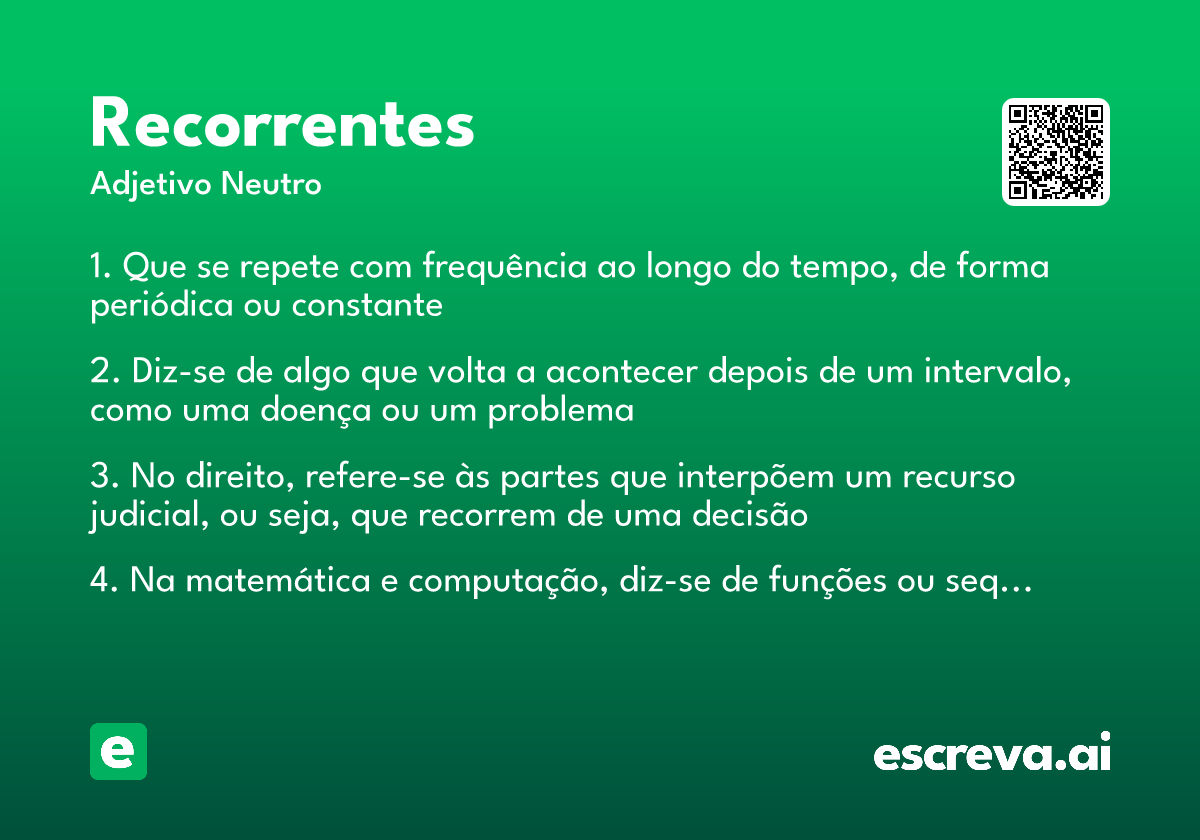 recorrentes