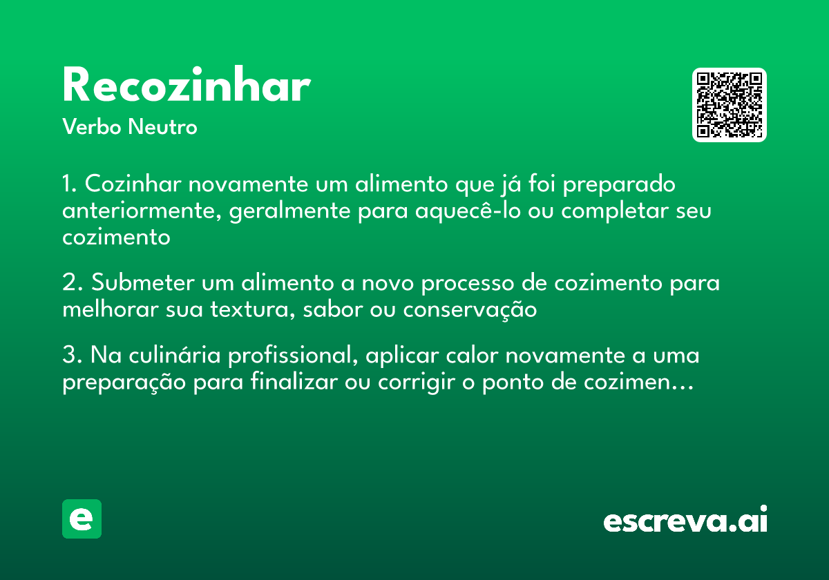 recozinhar
