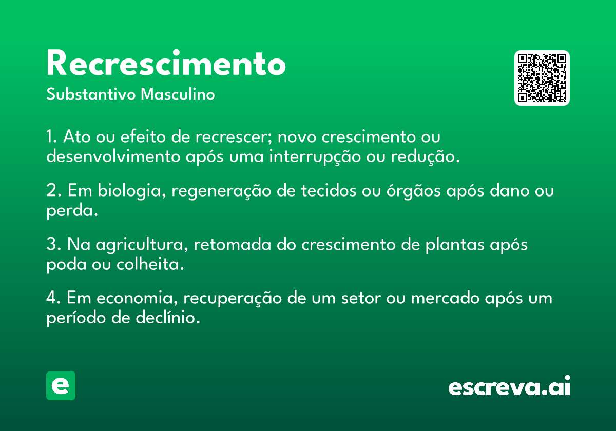 recrescimento