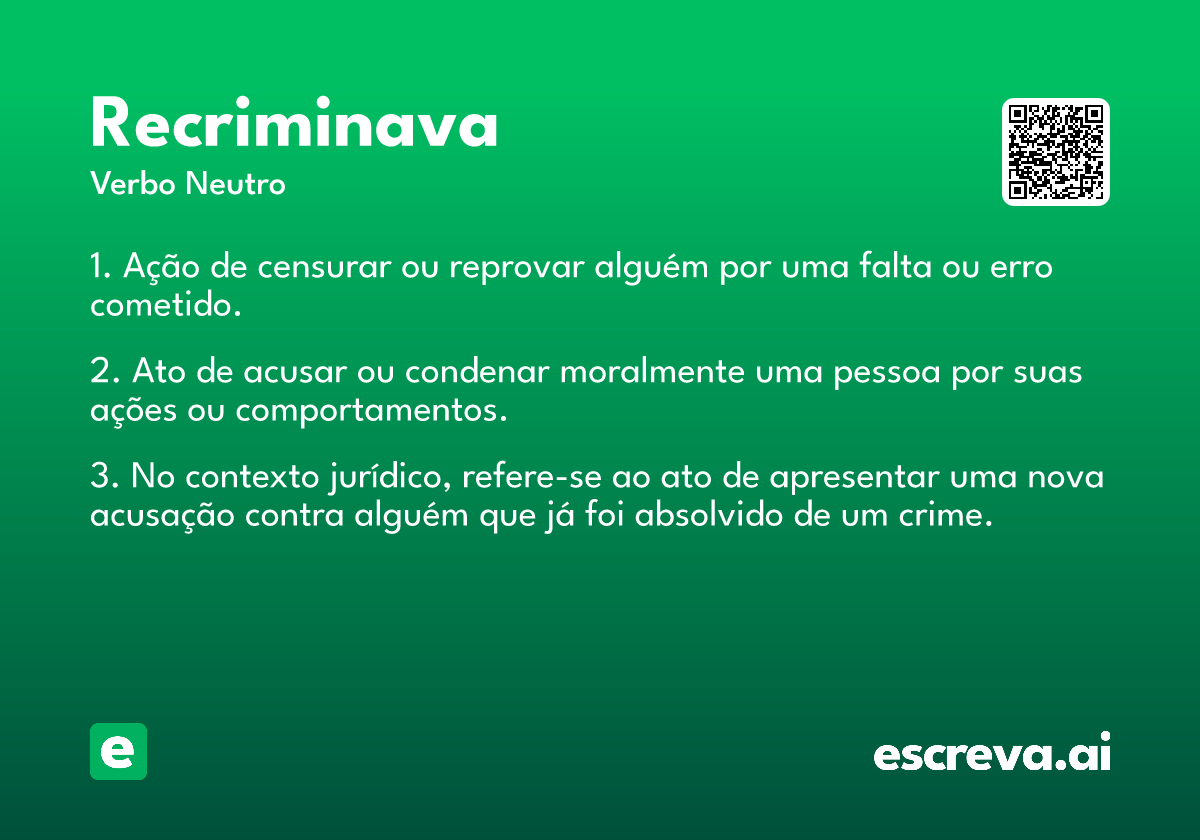 recriminava
