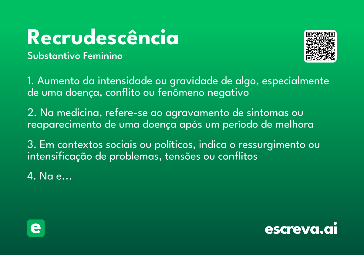 recrudescência