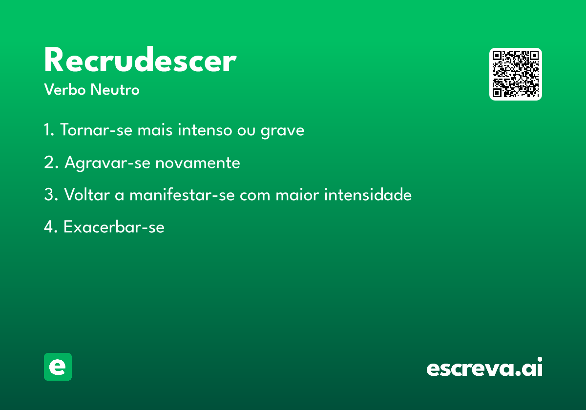 recrudescer
