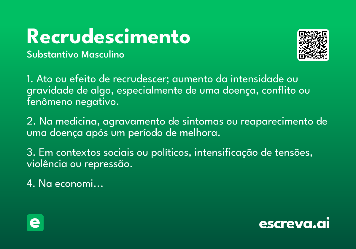 recrudescimento