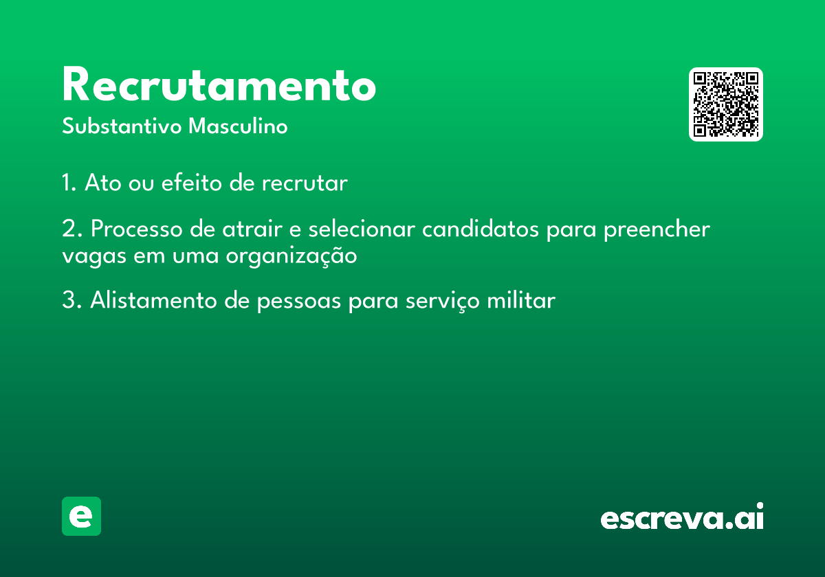 recrutamento