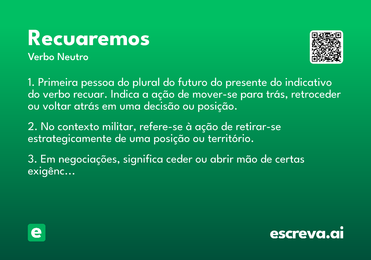 recuaremos