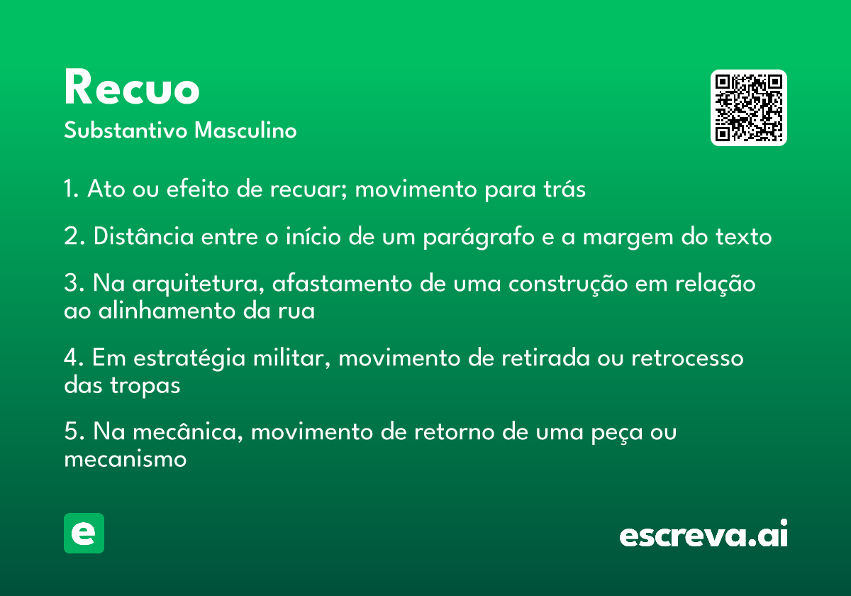 recuo