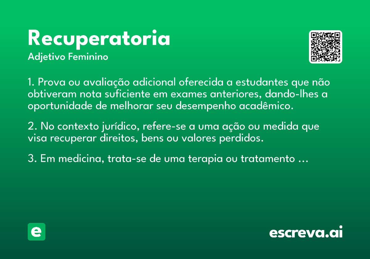recuperatoria