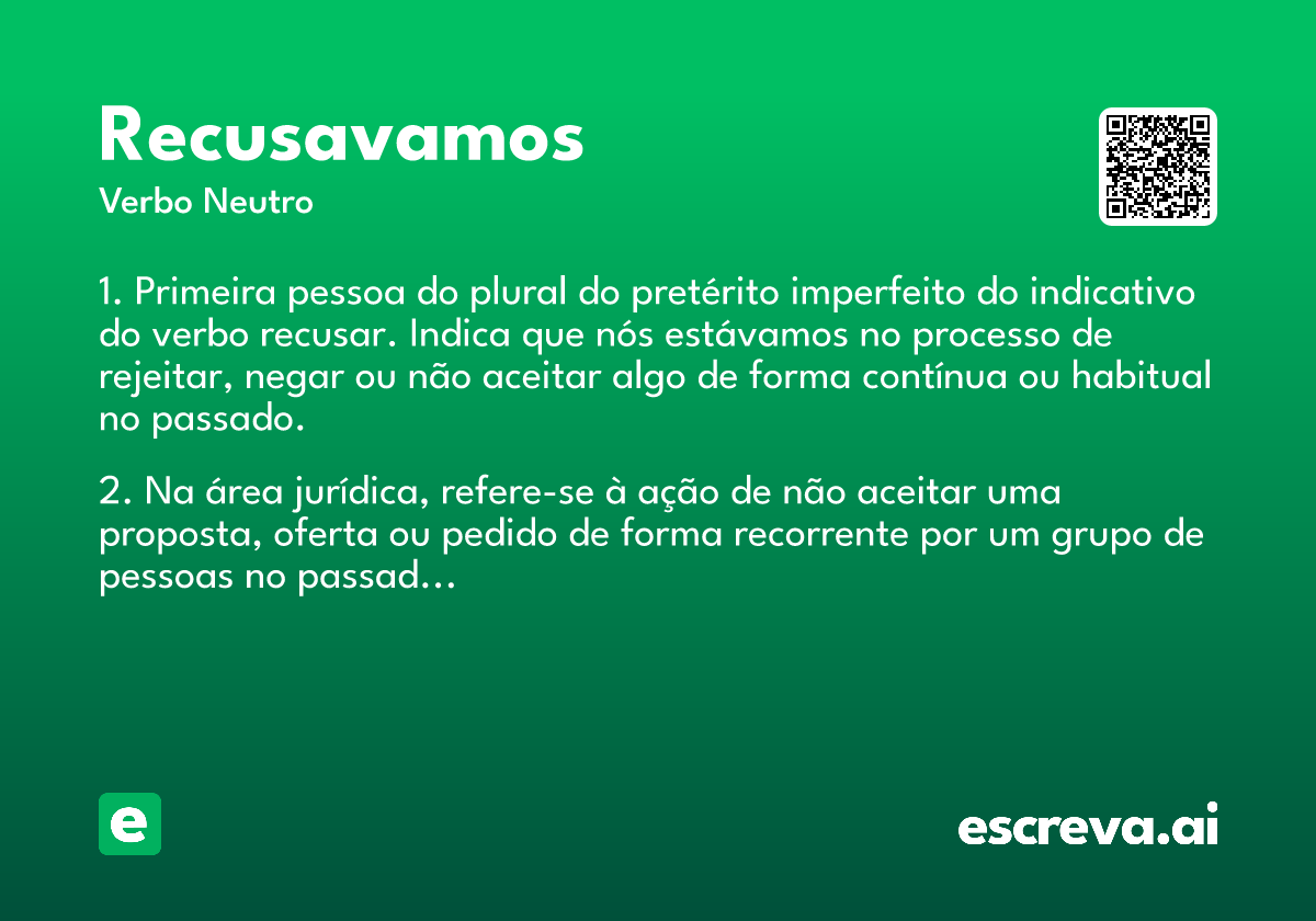 recusavamos