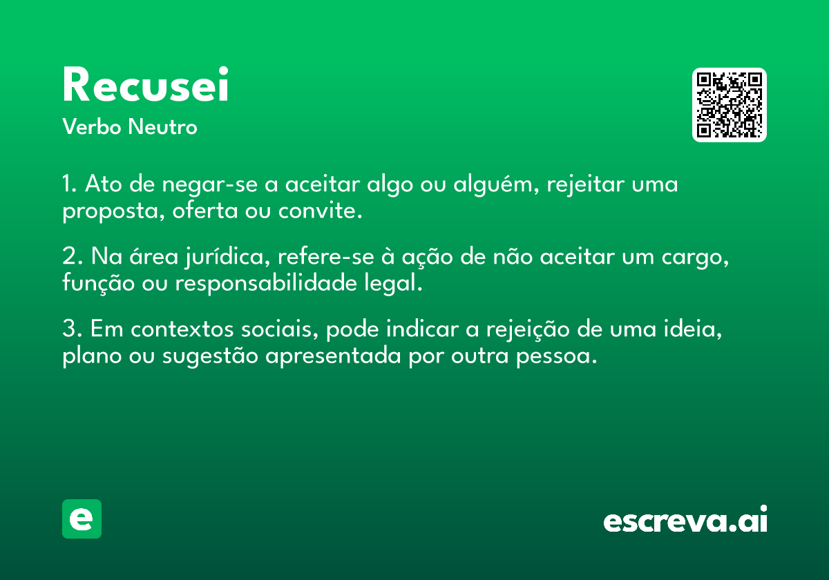 recusei