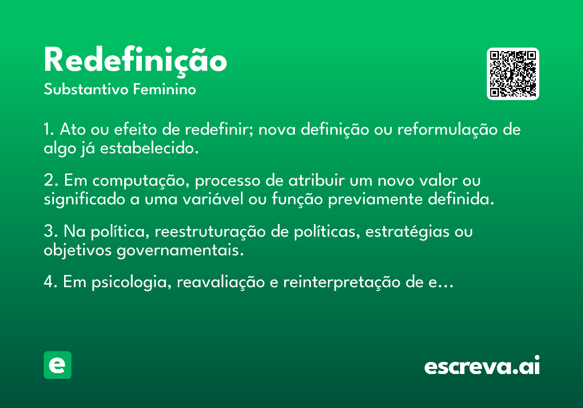redefinição