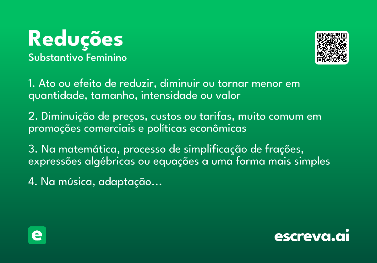 reduções