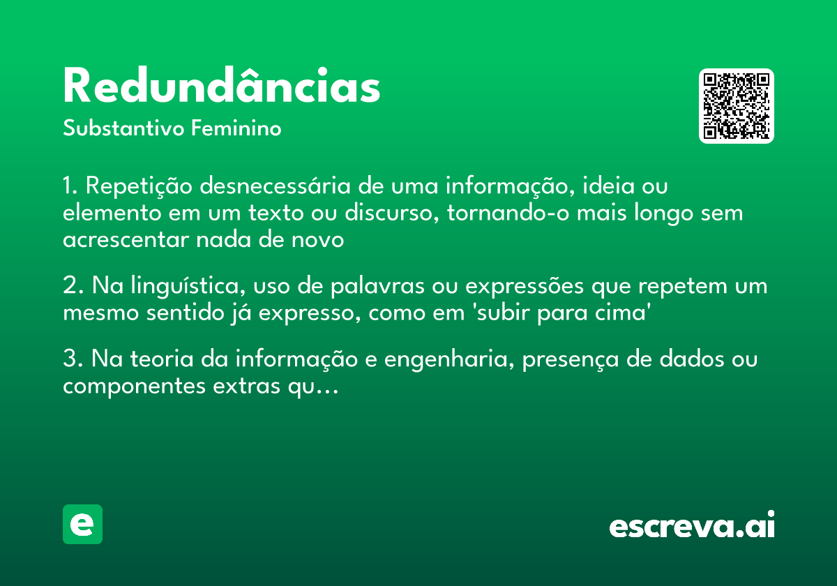 redundâncias