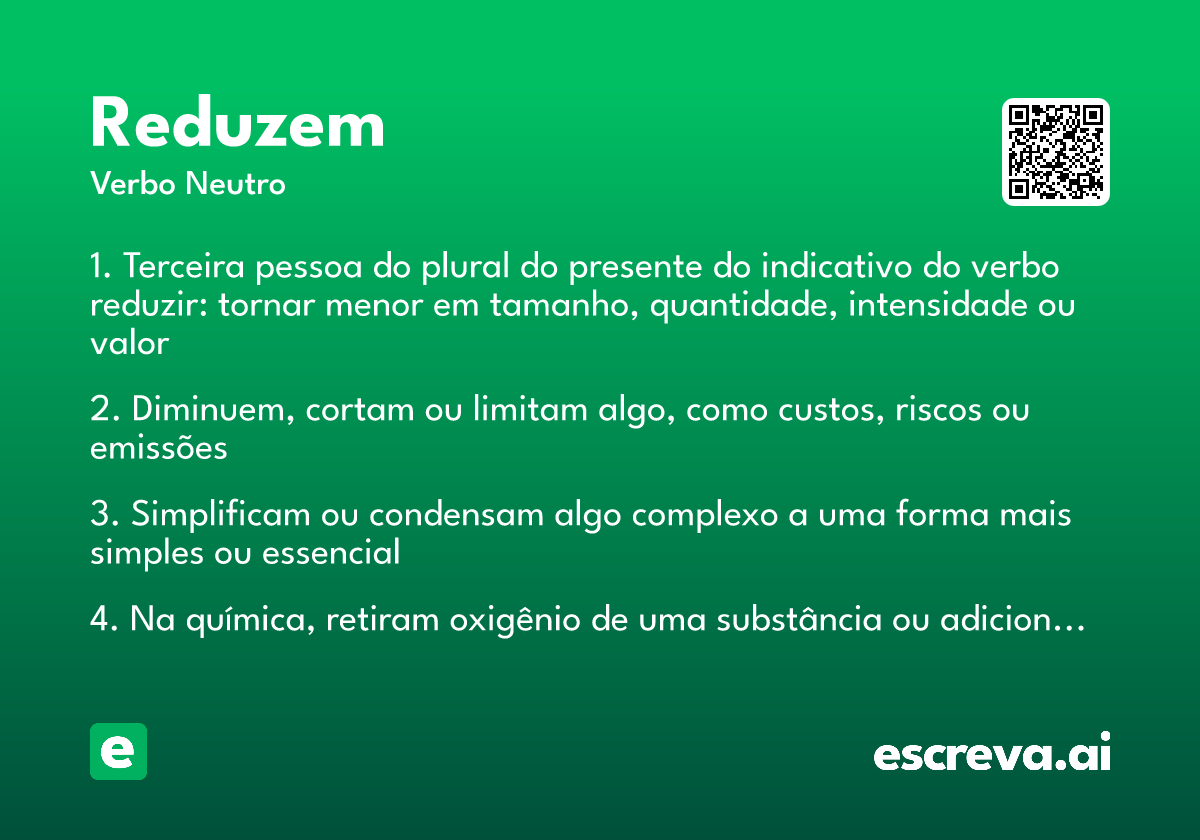 reduzem