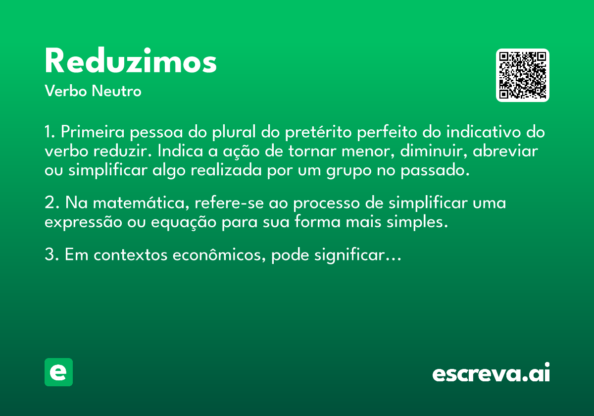 reduzimos