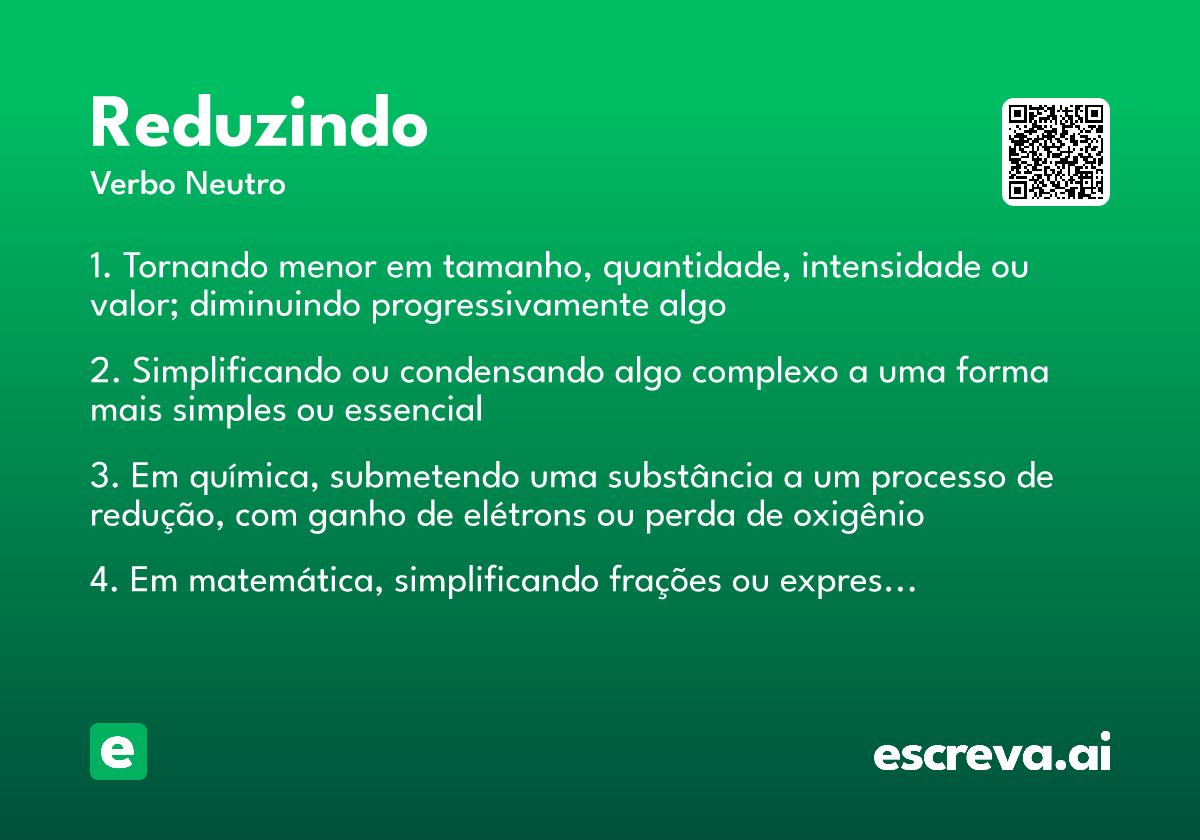 reduzindo
