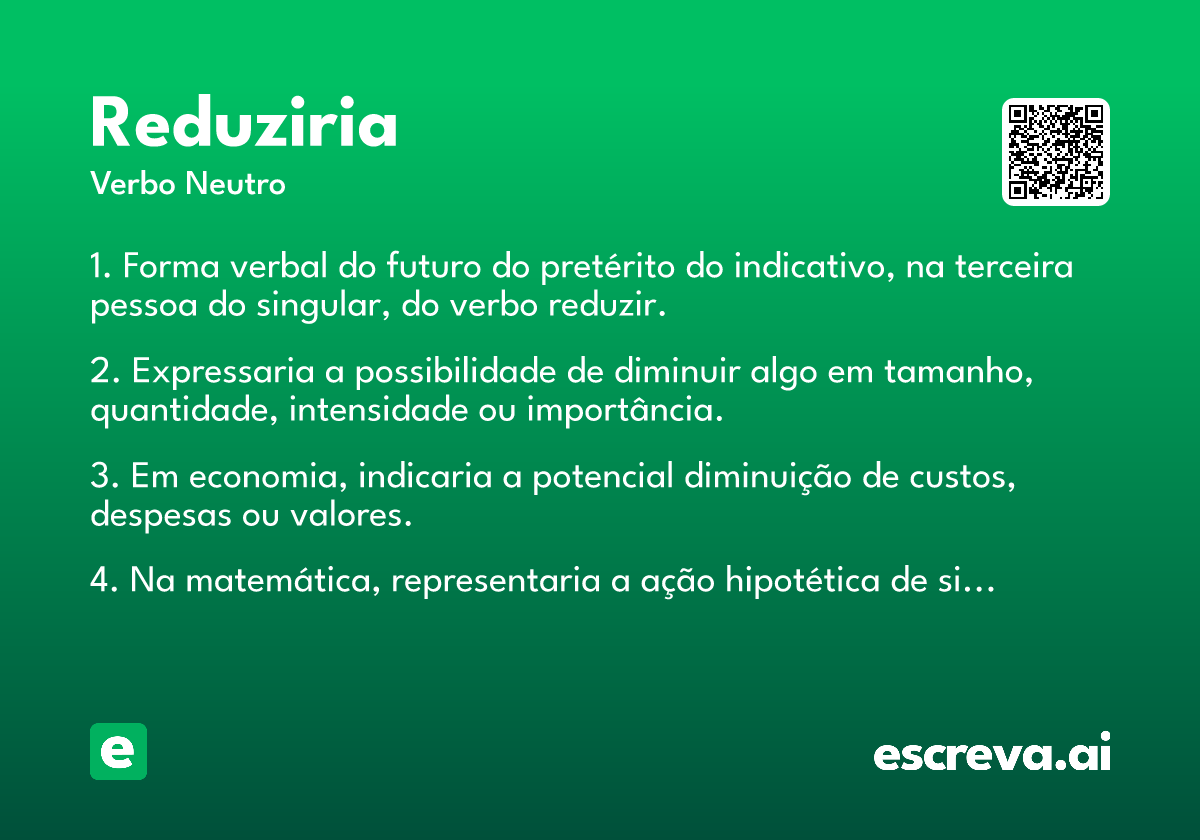 reduziria