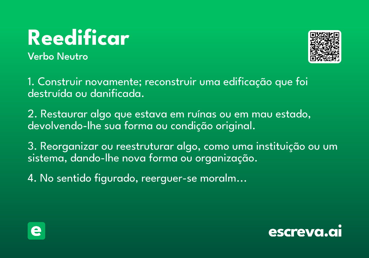 reedificar