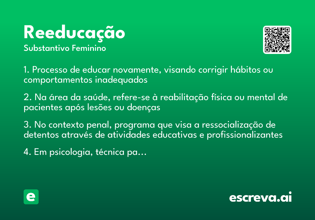 reeducação