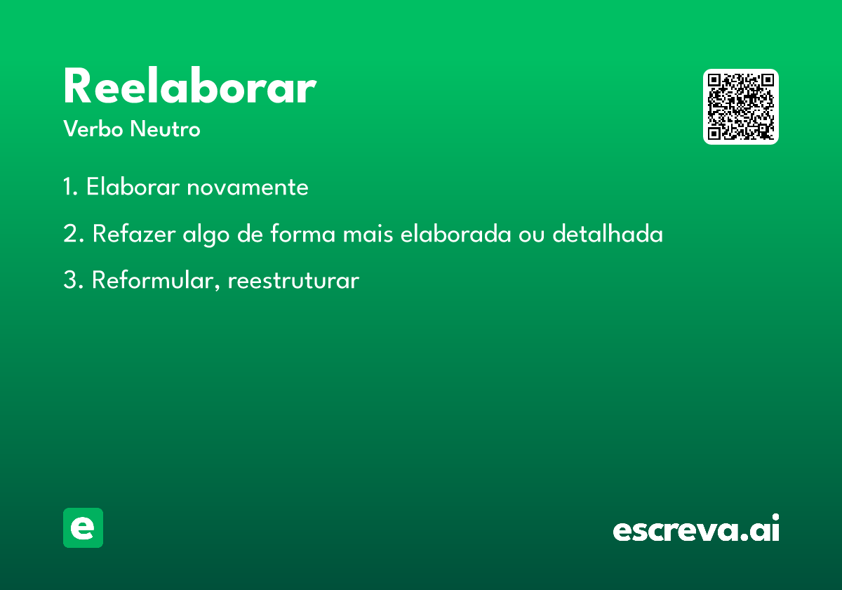 reelaborar