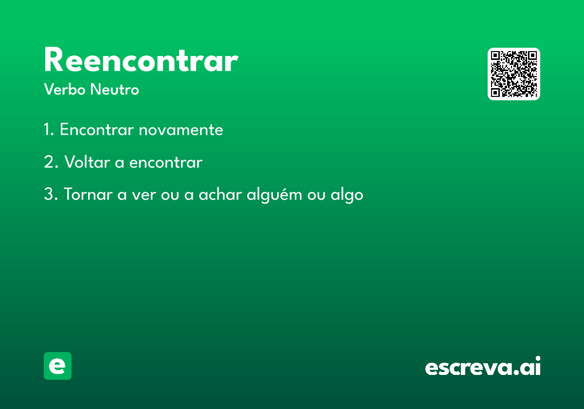 reencontrar