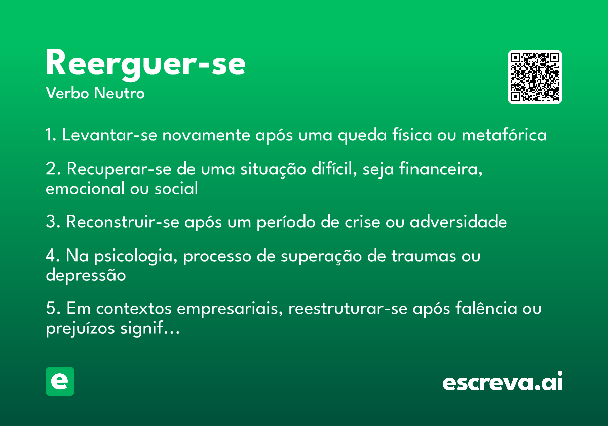 reerguer-se