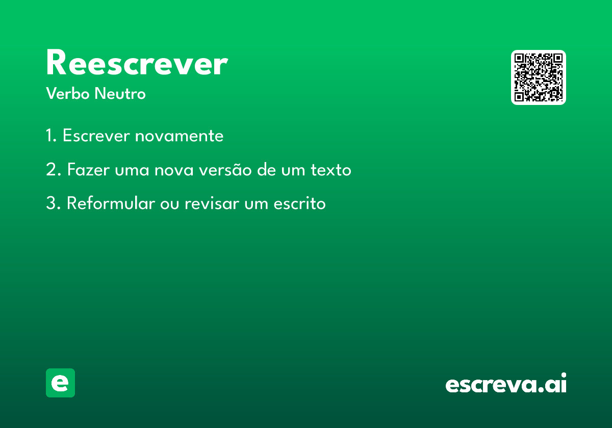 reescrever
