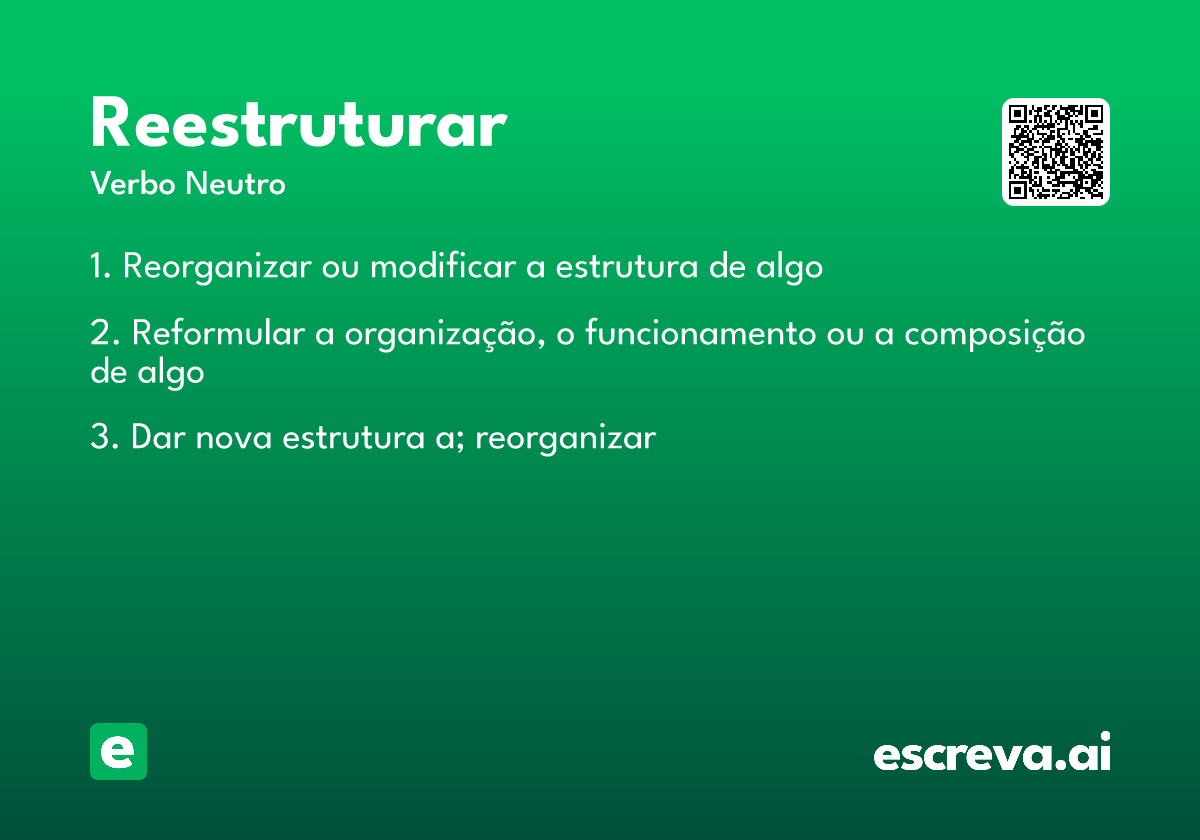 reestruturar