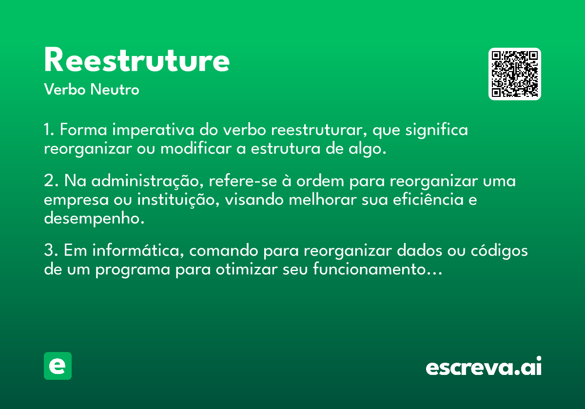 reestruture