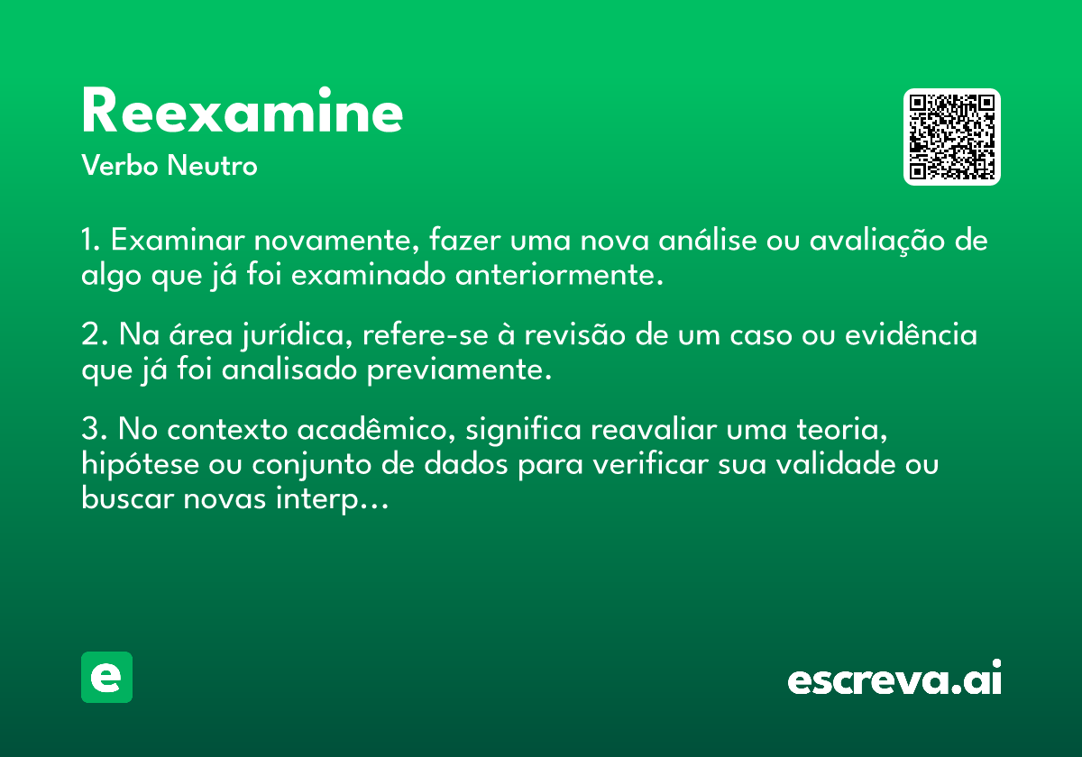 reexamine