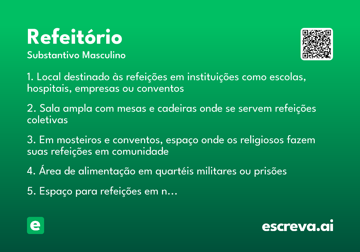 refeitório