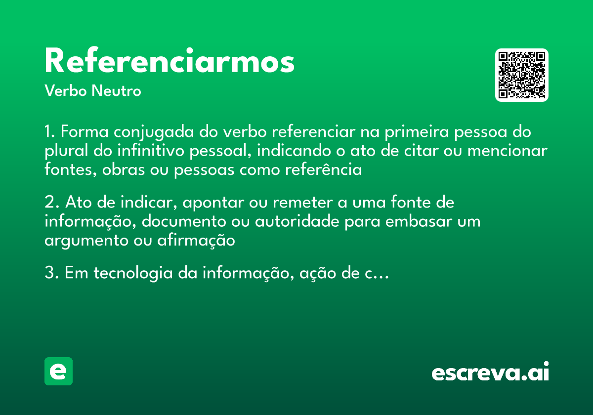 referenciarmos