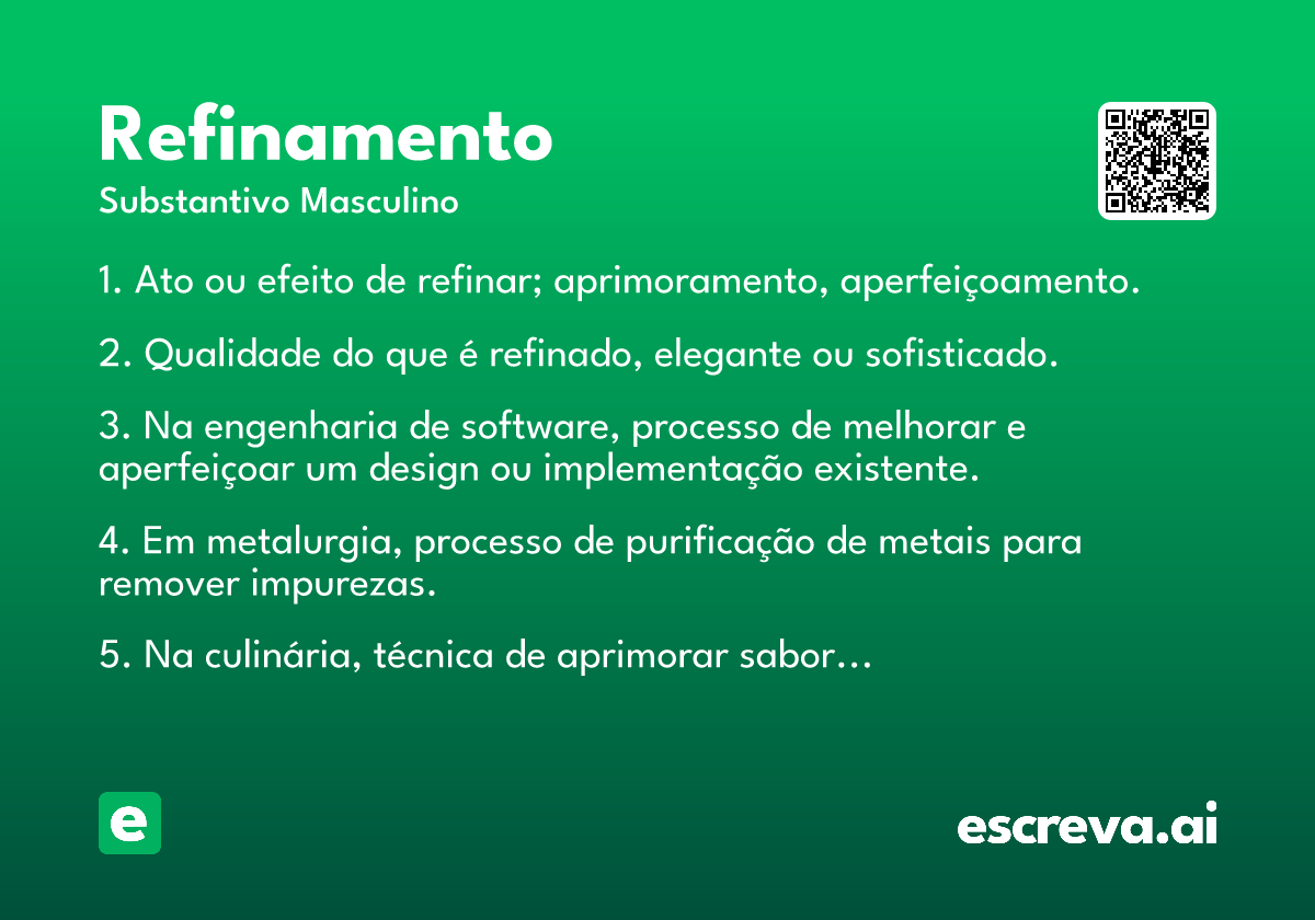 refinamento