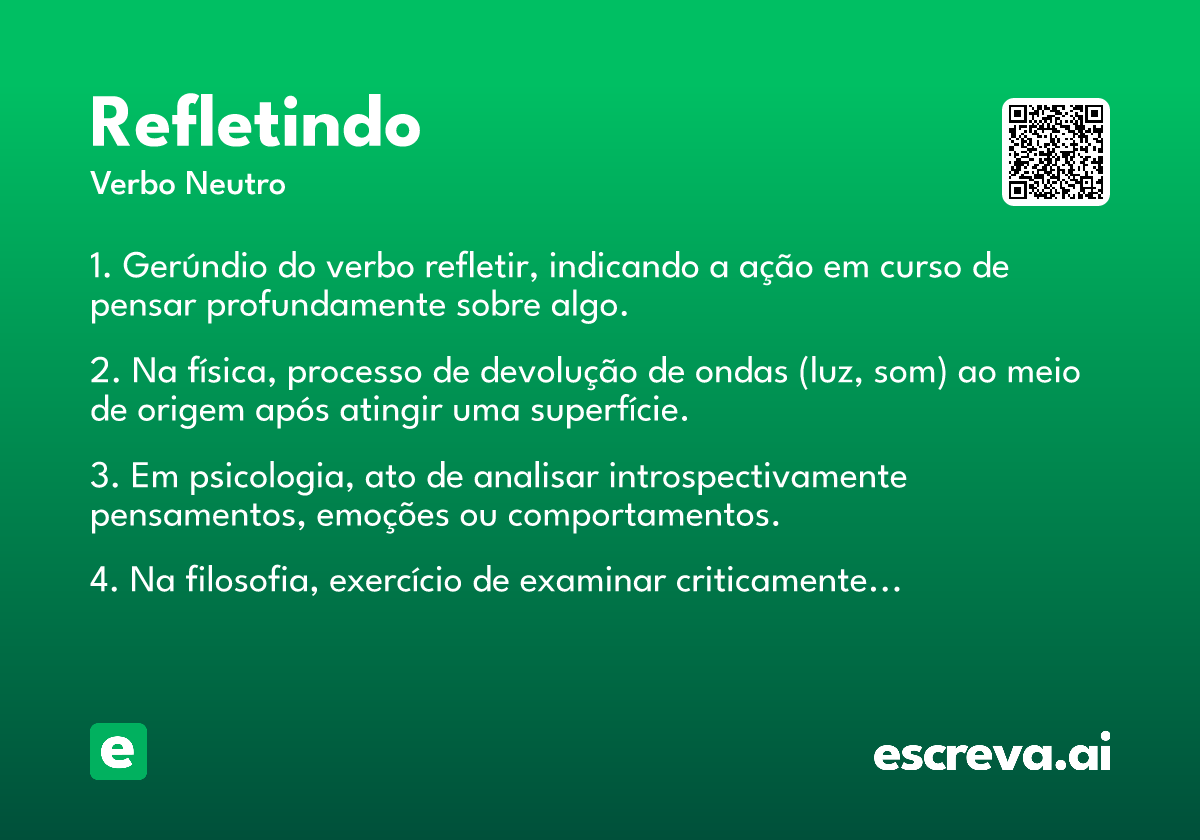 refletindo