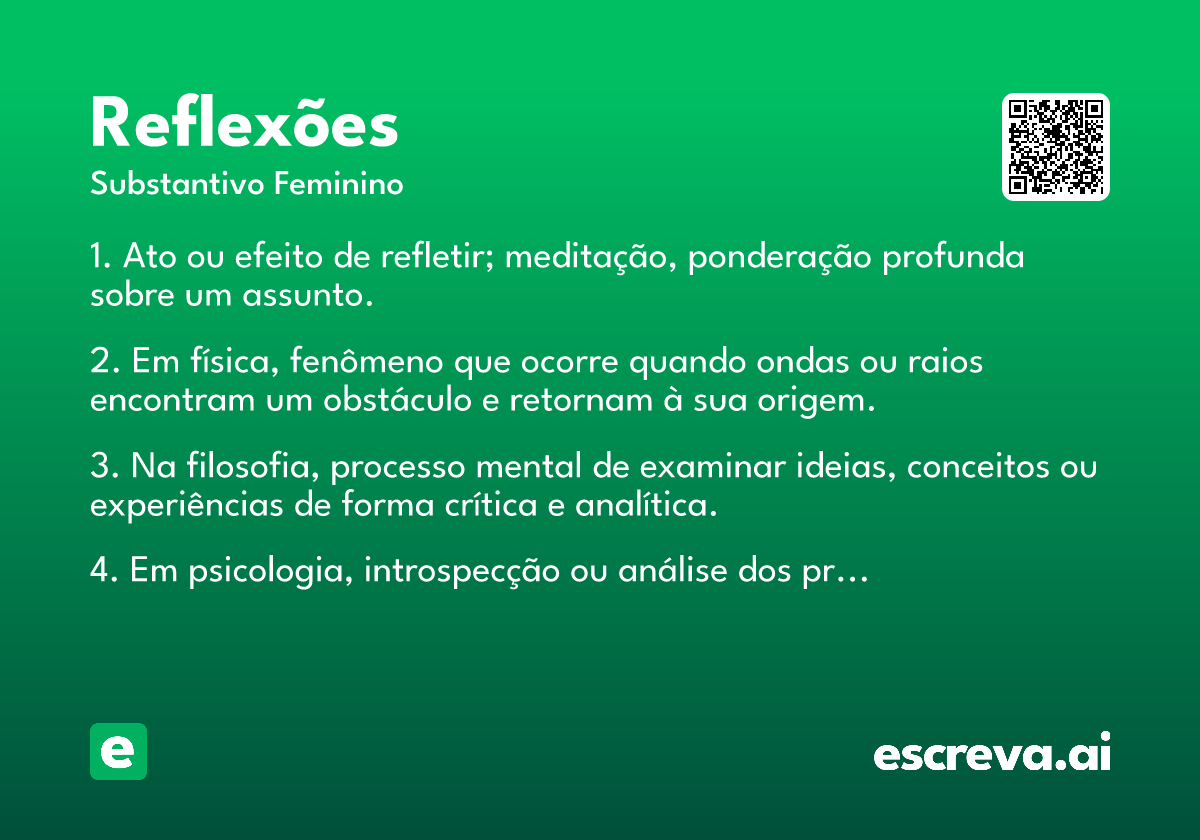 reflexões