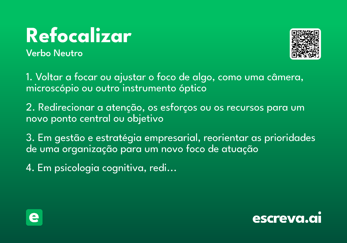 refocalizar