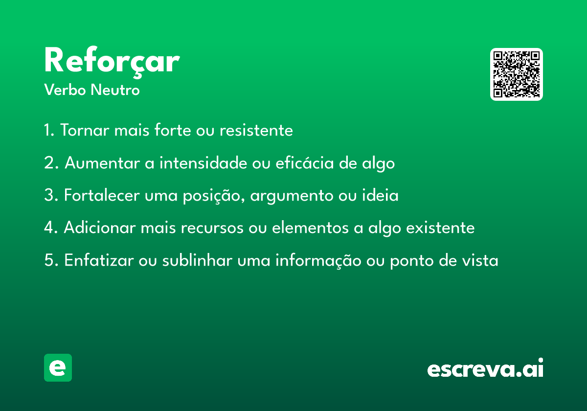 reforçar