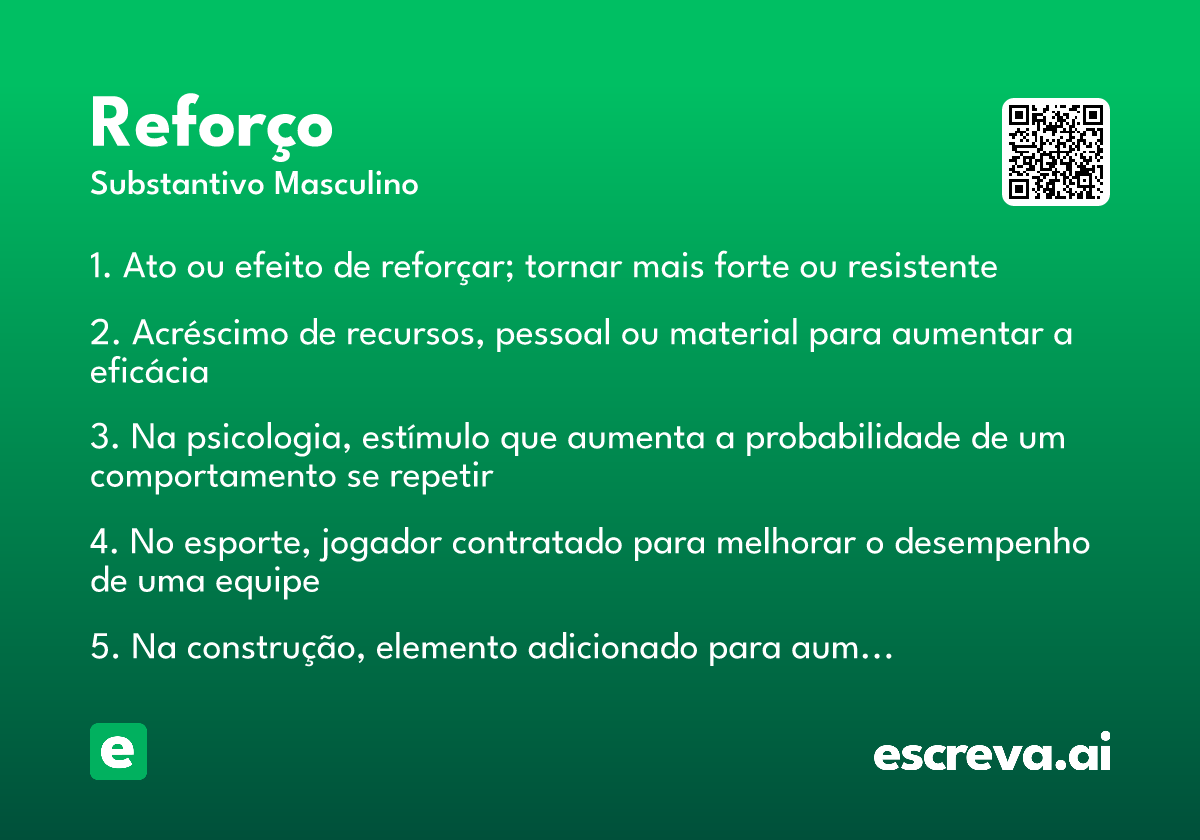 reforço