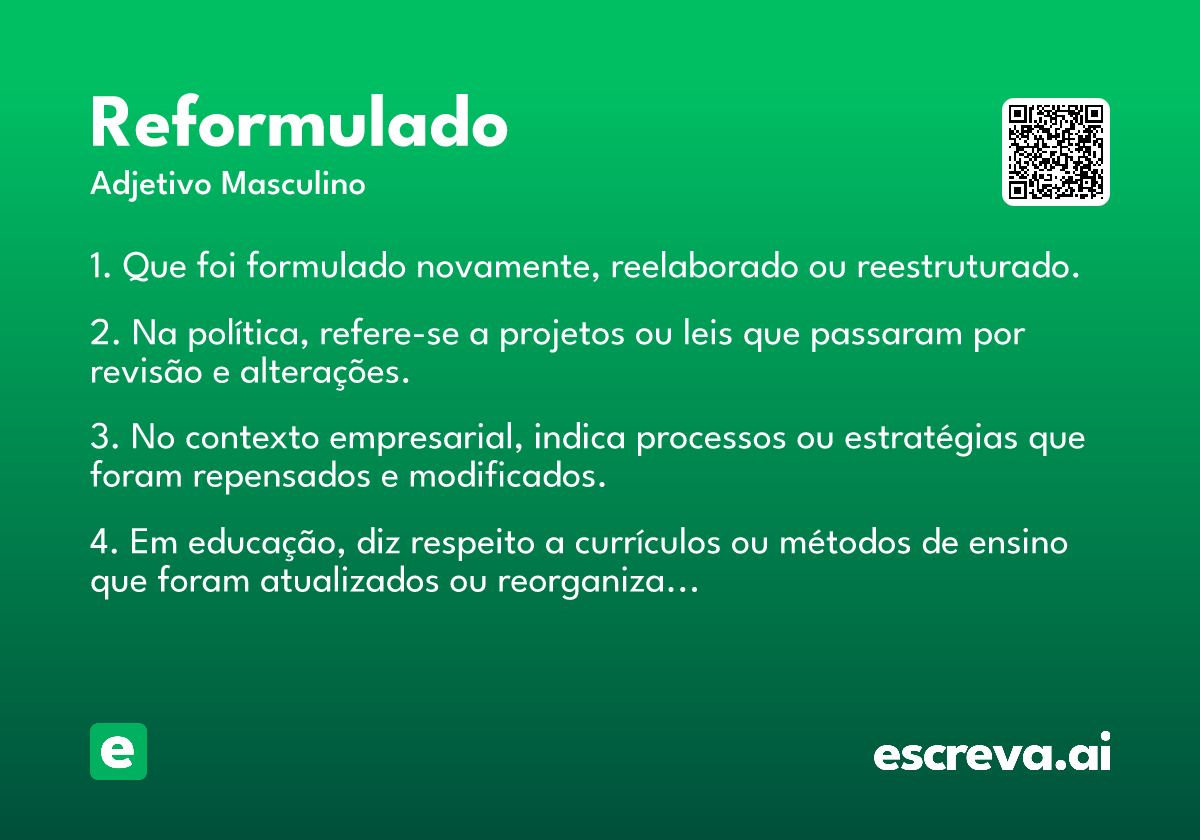reformulado