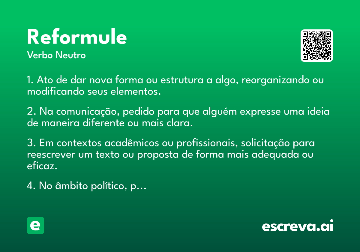 reformule