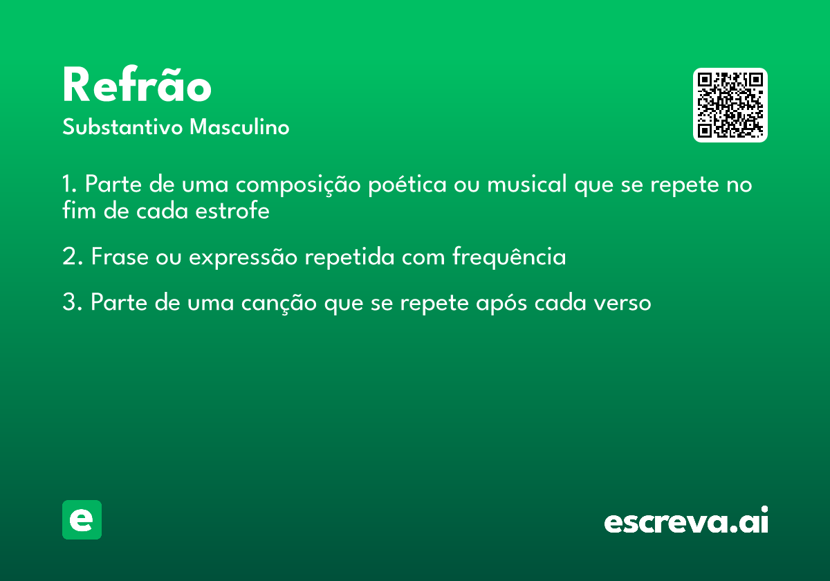 refrão