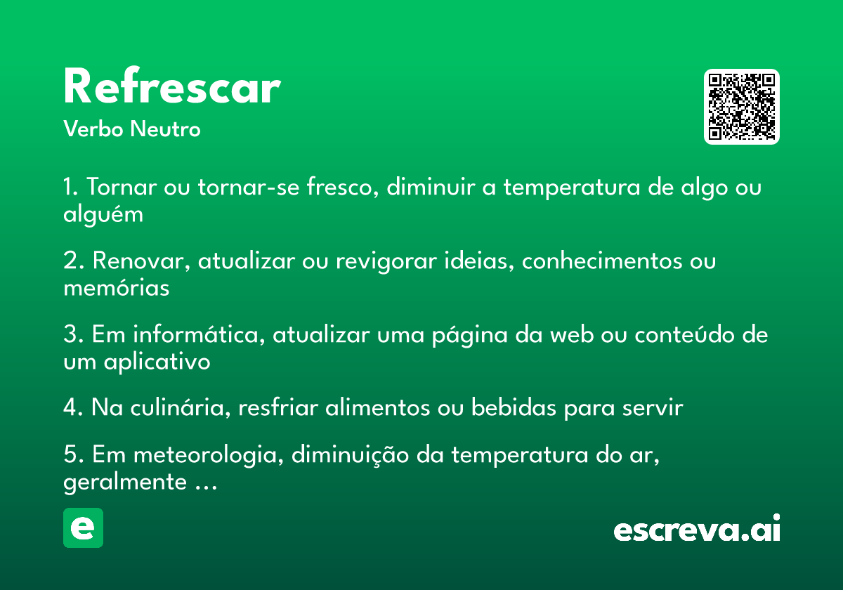 refrescar
