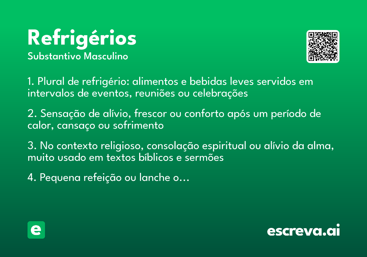 refrigérios